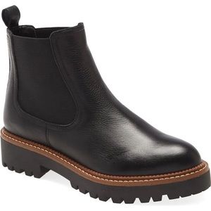 NIB Caslon Miller Chelsea Boot in Black Leather size 6.5